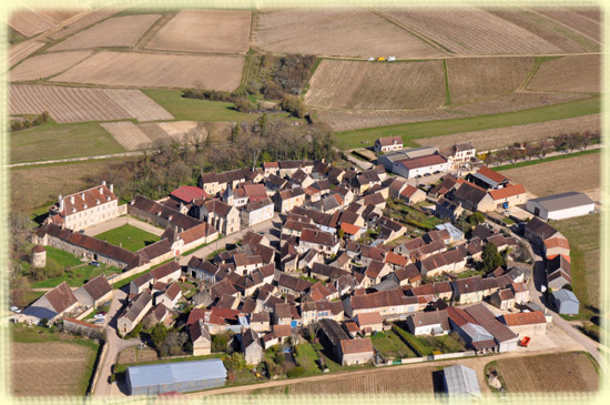 Vue aérienne de Béru